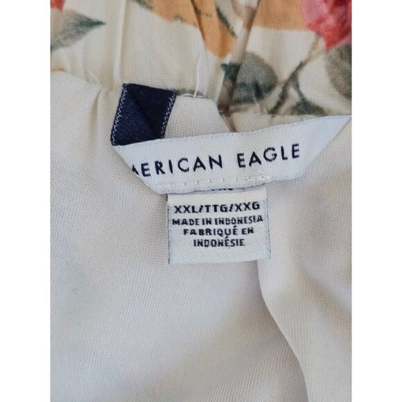 American Eagle XXL Floral High Low Maxi Skirt Boho Ruffle Viscose Lined Curvy - Picture 5 of 9